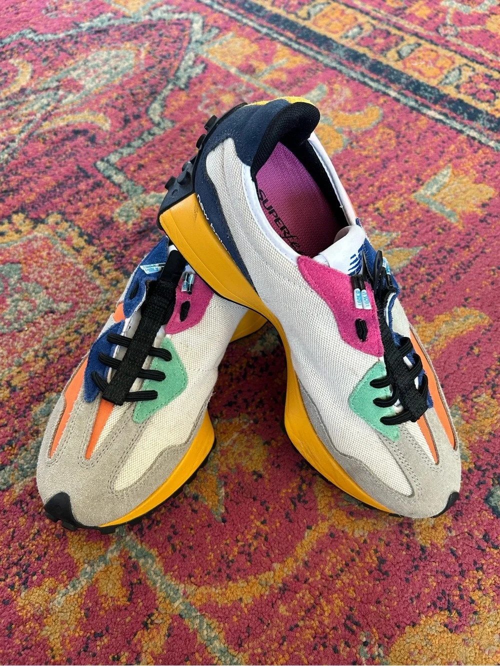 New Balance | Men’s 327 Multicolor Suede/Canvas Dejonte Murray Sneakers Size 7.5 - Picture 7 of 14